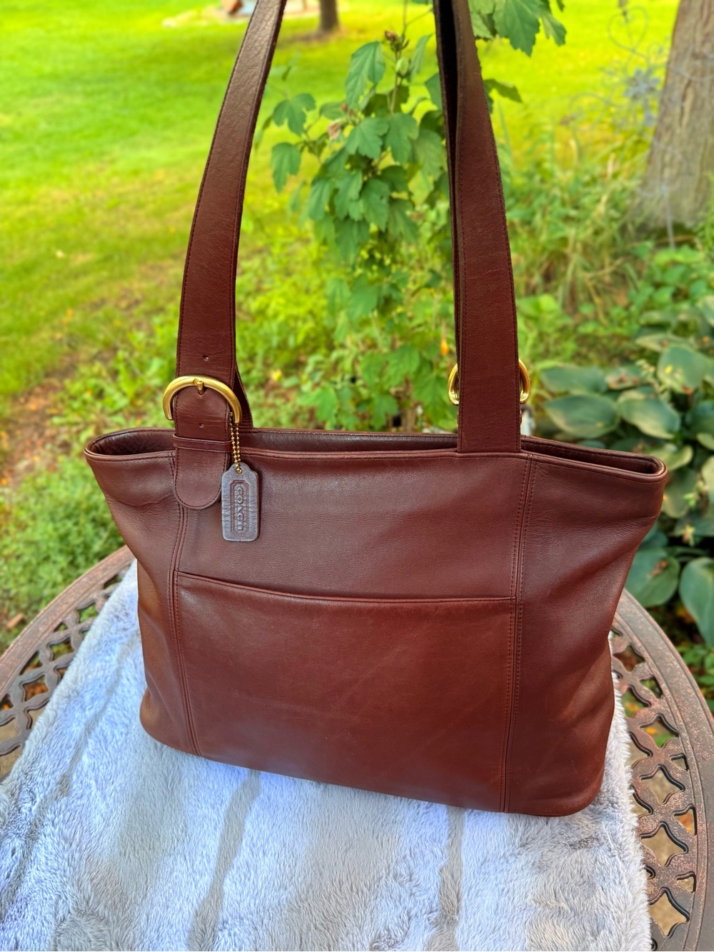 Vintage 🤎 Coach 4155 Soho Large Zip Tote/Caryall - Mahogany